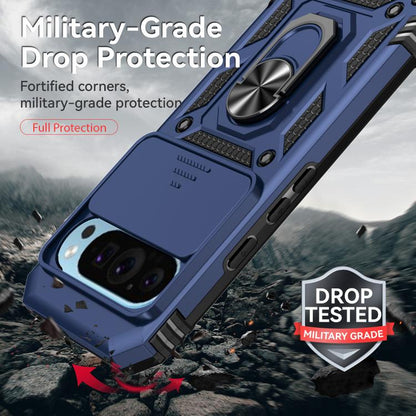 For Google Pixel 10 Sliding Camshield Holder Phone Case(Blue) - Google Cases by buy2fix | Online Shopping UK | buy2fix