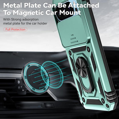 For Google Pixel 10 Sliding Camshield Holder Phone Case(Green) - Google Cases by buy2fix | Online Shopping UK | buy2fix