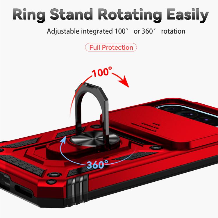 For Google Pixel 10 Pro Sliding Camshield Holder Phone Case(Red) - Google Cases by buy2fix | Online Shopping UK | buy2fix