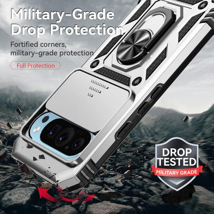 For Google Pixel 10 Pro Sliding Camshield Holder Phone Case(Silver) - Google Cases by buy2fix | Online Shopping UK | buy2fix