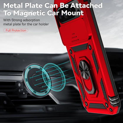 For Google Pixel 10 Pro XL Sliding Camshield Holder Phone Case(Red) - Google Cases by buy2fix | Online Shopping UK | buy2fix