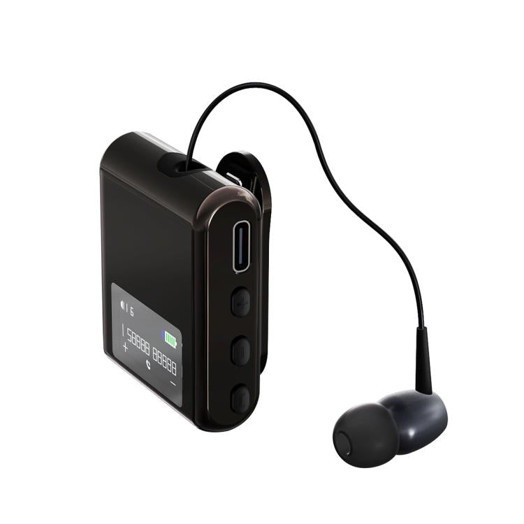 K89 Business Lavalier Single Ear Bluetooth Earphones(Black) - Bluetooth Earphone by buy2fix | Online Shopping UK | buy2fix