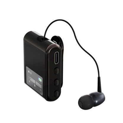 K89 Business Lavalier Single Ear Bluetooth Earphones(Black) - Bluetooth Earphone by buy2fix | Online Shopping UK | buy2fix