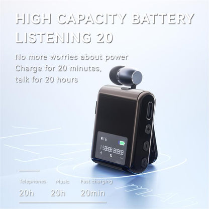 K89 Business Lavalier Single Ear Bluetooth Earphones(Black) - Bluetooth Earphone by buy2fix | Online Shopping UK | buy2fix