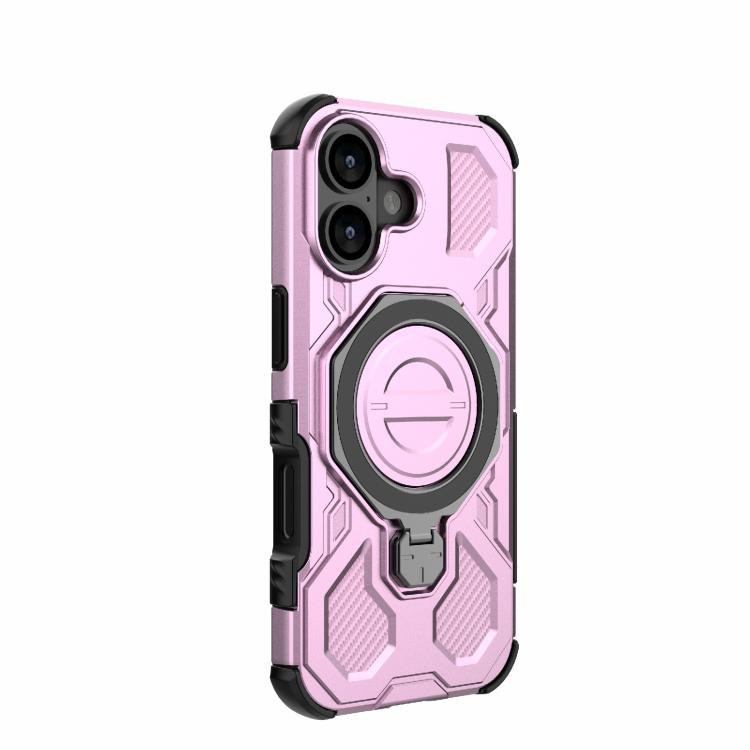 For iPhone 17 J-20 Solid Color MagSafe Magnetic TPU+PC Phone Case(Pink) - iPhone 17 Cases by buy2fix | Online Shopping UK | buy2fix
