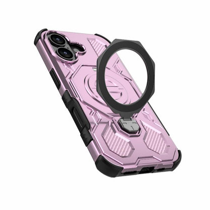 For iPhone 17 J-20 Solid Color MagSafe Magnetic TPU+PC Phone Case(Pink) - iPhone 17 Cases by buy2fix | Online Shopping UK | buy2fix
