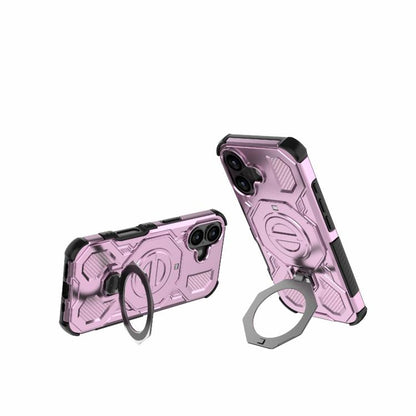 For iPhone 17 J-20 Solid Color MagSafe Magnetic TPU+PC Phone Case(Pink) - iPhone 17 Cases by buy2fix | Online Shopping UK | buy2fix
