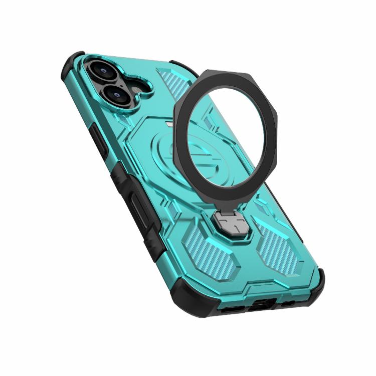 For iPhone 17 J-20 Solid Color MagSafe Magnetic TPU+PC Phone Case(Lake Blue) - iPhone 17 Cases by buy2fix | Online Shopping UK | buy2fix