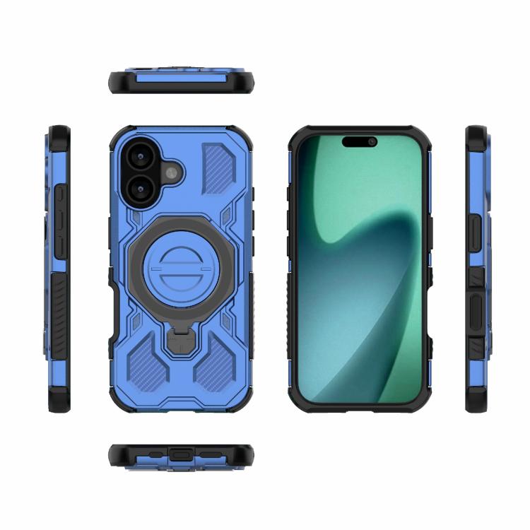 For iPhone 17 J-20 Solid Color MagSafe Magnetic TPU+PC Phone Case(Blue) - iPhone 17 Cases by buy2fix | Online Shopping UK | buy2fix