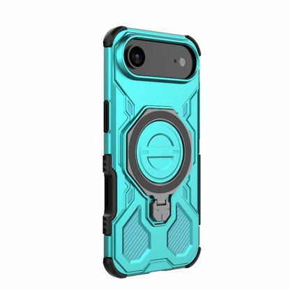 For iPhone Air J-20 Solid Color MagSafe Magnetic TPU+PC Phone Case(Lake Blue) - iPhone Air Cases by buy2fix | Online Shopping UK | buy2fix