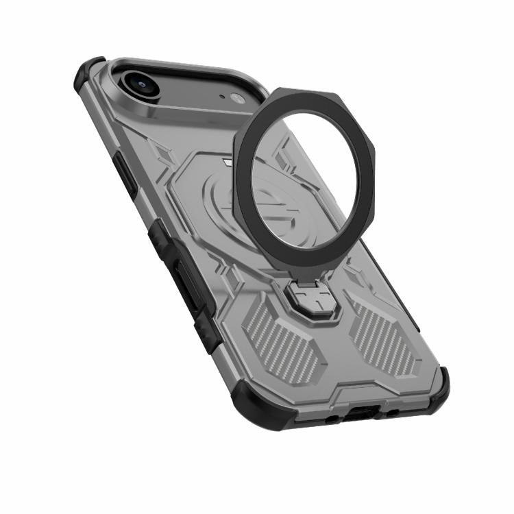 For iPhone Air J-20 Solid Color MagSafe Magnetic TPU+PC Phone Case(Grey) - iPhone Air Cases by buy2fix | Online Shopping UK | buy2fix