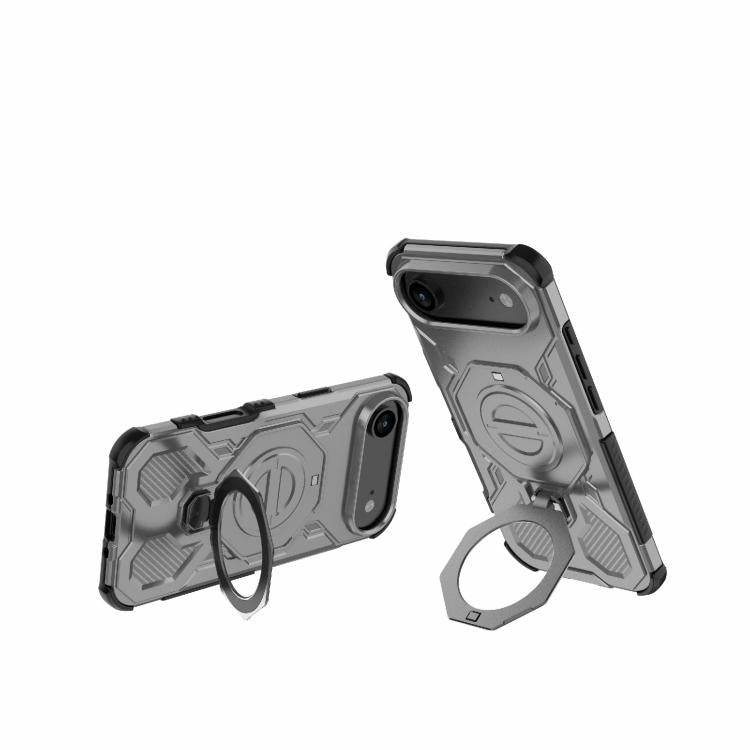 For iPhone Air J-20 Solid Color MagSafe Magnetic TPU+PC Phone Case(Grey) - iPhone Air Cases by buy2fix | Online Shopping UK | buy2fix
