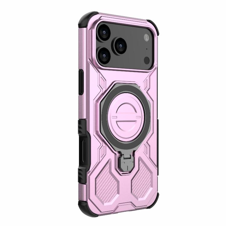 For iPhone 17 Pro Max J-20 Solid Color MagSafe Magnetic TPU+PC Phone Case(Pink) - iPhone 17 Pro Max Cases by buy2fix | Online Shopping UK | buy2fix