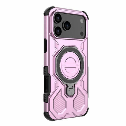 For iPhone 17 Pro Max J-20 Solid Color MagSafe Magnetic TPU+PC Phone Case(Pink) - iPhone 17 Pro Max Cases by buy2fix | Online Shopping UK | buy2fix