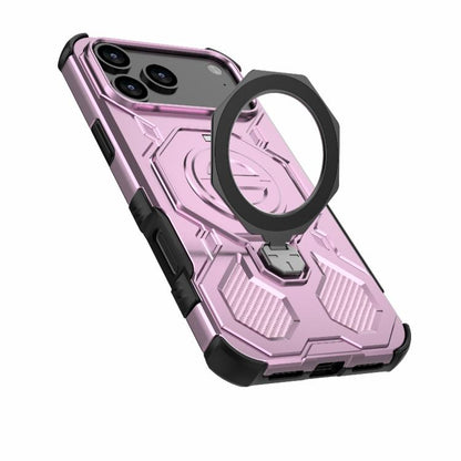 For iPhone 17 Pro Max J-20 Solid Color MagSafe Magnetic TPU+PC Phone Case(Pink) - iPhone 17 Pro Max Cases by buy2fix | Online Shopping UK | buy2fix