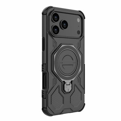 For iPhone 17 Pro Max J-20 Solid Color MagSafe Magnetic TPU+PC Phone Case(Black) - iPhone 17 Pro Max Cases by buy2fix | Online Shopping UK | buy2fix