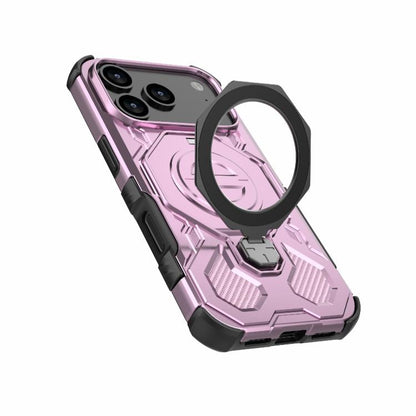 For iPhone 17 Pro J-20 Solid Color MagSafe Magnetic TPU+PC Phone Case(Pink) - iPhone 17 Pro Cases by buy2fix | Online Shopping UK | buy2fix