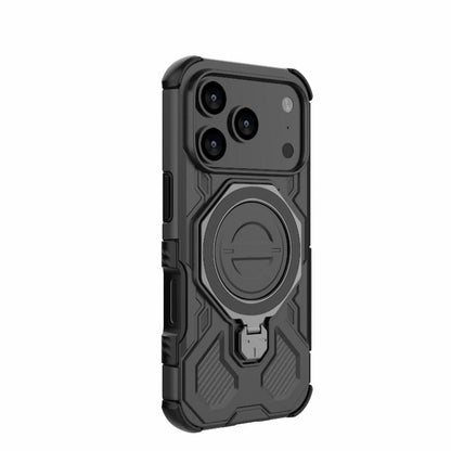 For iPhone 17 Pro J-20 Solid Color MagSafe Magnetic TPU+PC Phone Case(Black) - iPhone 17 Pro Cases by buy2fix | Online Shopping UK | buy2fix