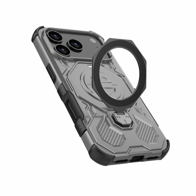 For iPhone 17 Pro J-20 Solid Color MagSafe Magnetic TPU+PC Phone Case(Grey) - iPhone 17 Pro Cases by buy2fix | Online Shopping UK | buy2fix