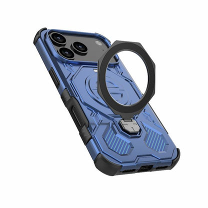 For iPhone 17 Pro J-20 Solid Color MagSafe Magnetic TPU+PC Phone Case(Blue) - iPhone 17 Pro Cases by buy2fix | Online Shopping UK | buy2fix