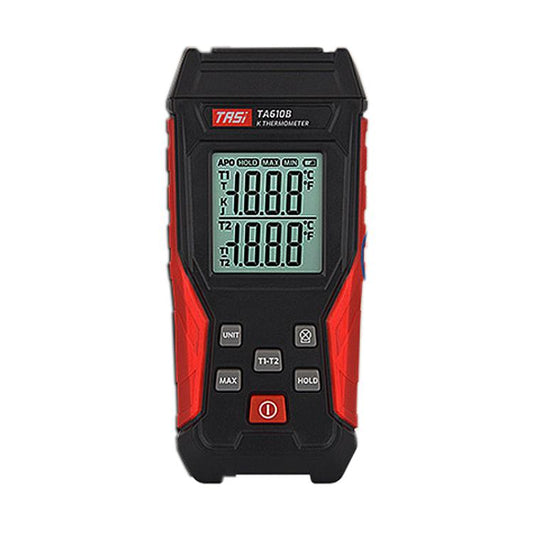 TRSI TA610B Industrial Handheld K-Type Thermocouple Thermometer, Dual Channel - Thermostat & Thermometer by TASI | Online Shopping UK | buy2fix