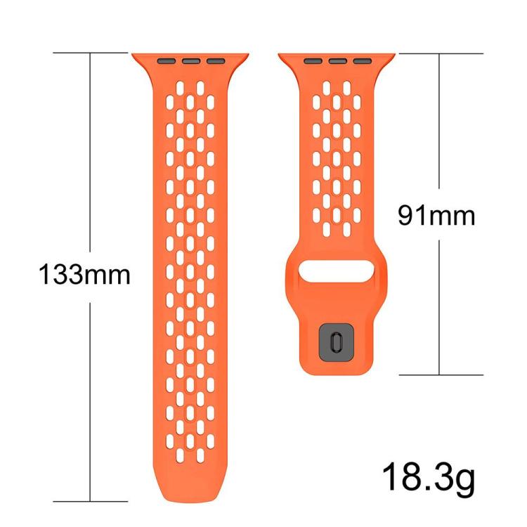 For Apple Watch 42mm / 41mm / 40mm / 38mm xDfind Mesh Reverse Buckle Silicone Watch Band(Black) - Watch Bands by xDfind | Online Shopping UK | buy2fix