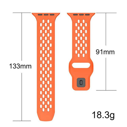 For Apple Watch 42mm / 41mm / 40mm / 38mm xDfind Mesh Reverse Buckle Silicone Watch Band(Black) - Watch Bands by xDfind | Online Shopping UK | buy2fix
