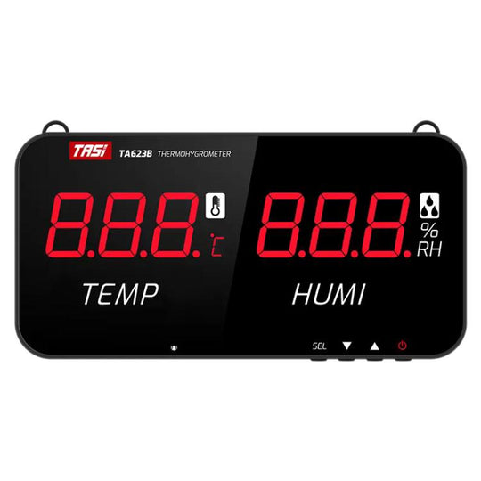 TRSI TA623A Industrial Wall-mounted Thermometer Hygrometer, Built-in Probe