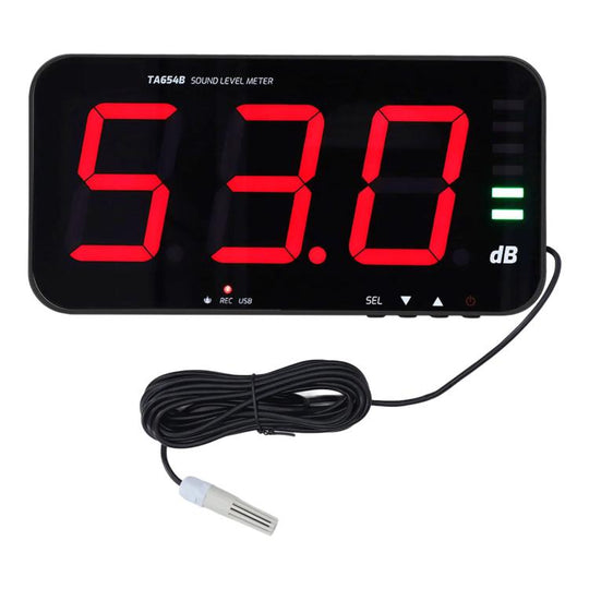 TRSI TA654B Large Screen Wall-mounted Noise Meter Decibel Detector Device