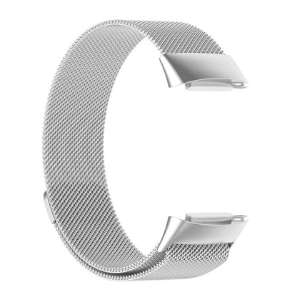 For Fitbit Charge 6 / 5 xDfind Milanese Magnetic Metal Watch Band, Size:S(Silver) - Watch Bands by xDfind | Online Shopping UK | buy2fix