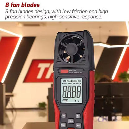 TRSI TA640A Handheld High Precision Wind Speed Instrument Wind Volume Tester - Tachometers & Anemometer by TASI | Online Shopping UK | buy2fix