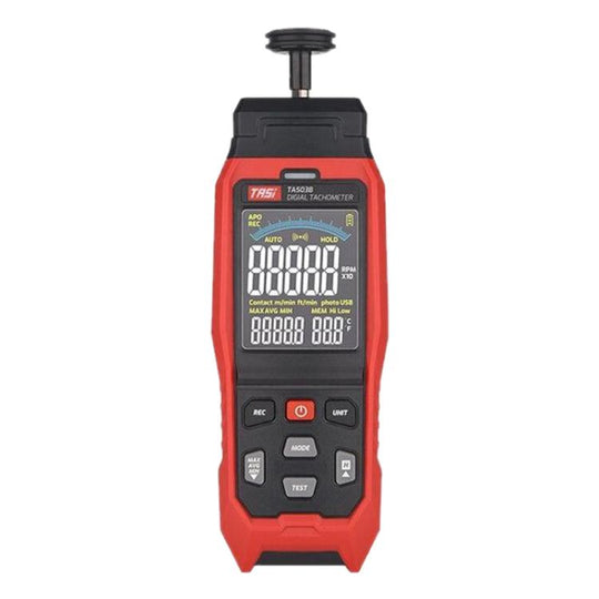 TASI Contact Portable Measuring Speed Meter Digital Display Laser Tachometer