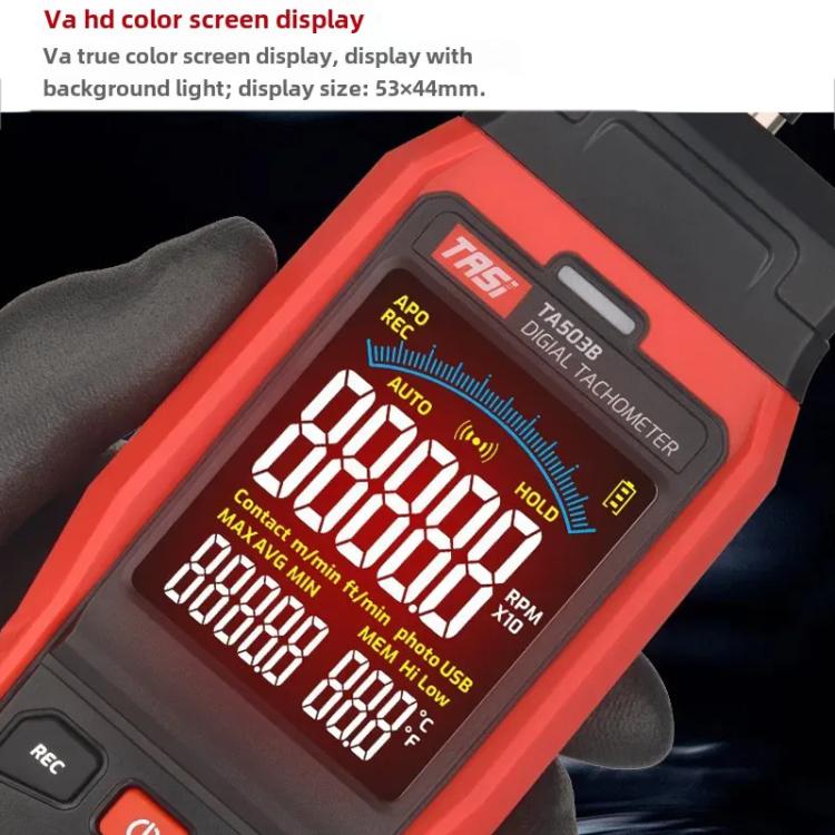 TASI Contact Portable Measuring Speed Meter Digital Display Laser Tachometer - Tachometers & Anemometer by TASI | Online Shopping UK | buy2fix