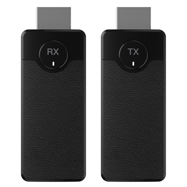 Q50 Leather Texture Wireless HDMI Video Transmitter and Receiver Extender Adapter(Black) - Adapter by buy2fix | Online Shopping UK | buy2fix