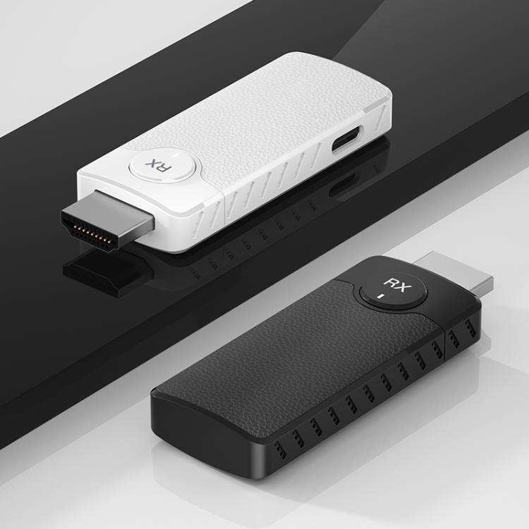 Q50 Leather Texture Wireless HDMI Video Transmitter and Receiver Extender Adapter(White) - Adapter by buy2fix | Online Shopping UK | buy2fix