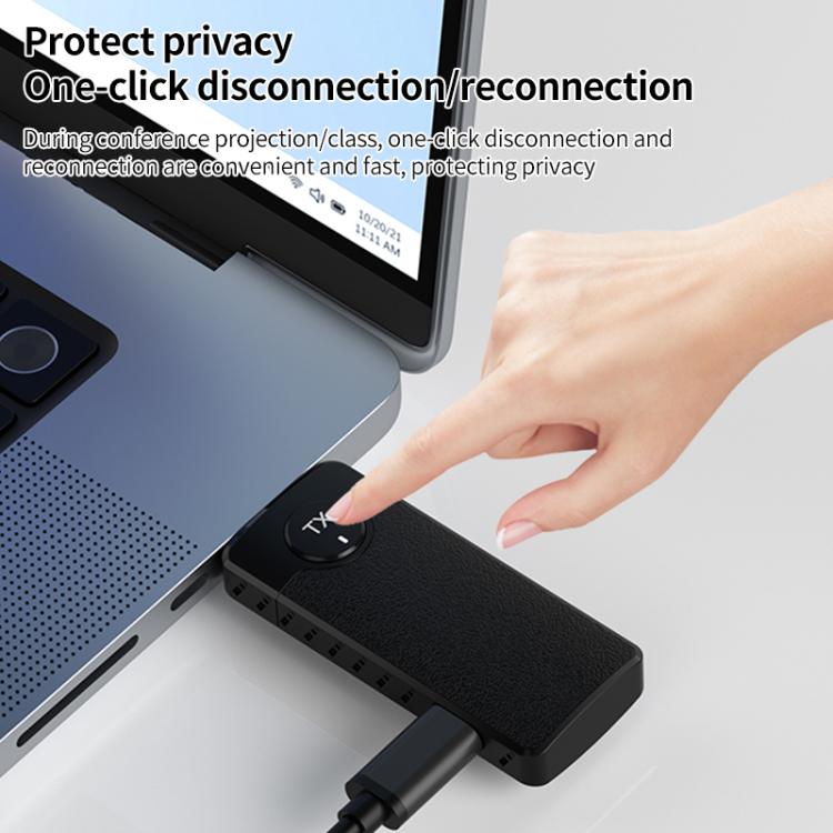 Q50 Leather Texture Wireless HDMI Video Transmitter and Receiver Extender Adapter(White) - Adapter by buy2fix | Online Shopping UK | buy2fix