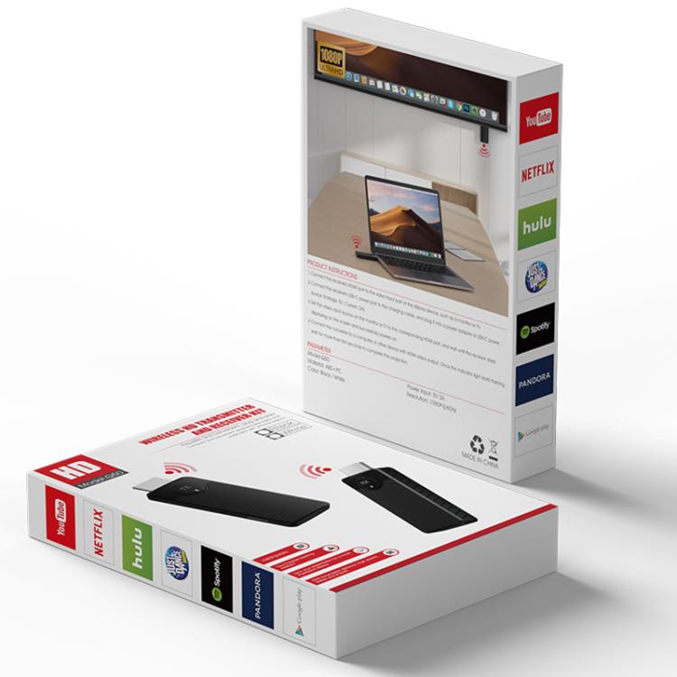 Q50 Vertical Texture Wireless HDMI Video Transmitter and Receiver Extender Adapter(Black) - Adapter by buy2fix | Online Shopping UK | buy2fix