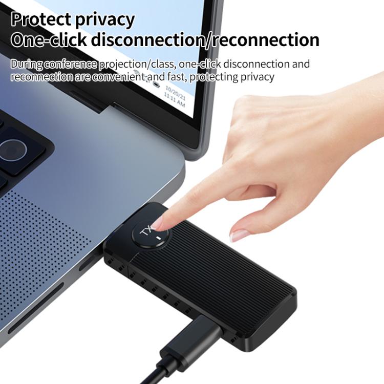 Q50 Vertical Texture Wireless HDMI Video Transmitter and Receiver Extender Adapter(Black) - Adapter by buy2fix | Online Shopping UK | buy2fix