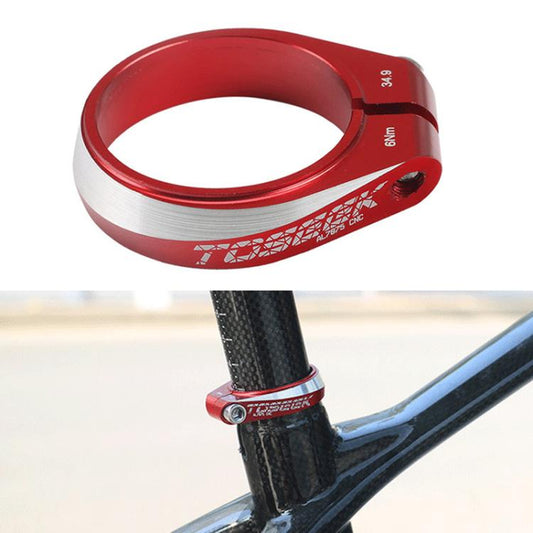 31.8mm TOSEEK Aluminum Alloy Bicycle Seat Tube Clamp(Red) - Pipe clamps by TOSEEK | Online Shopping UK | buy2fix