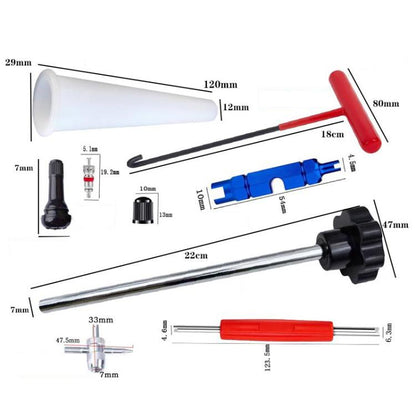 30pcs / Set Car Tire Repair Tool Valve Installation Tool Set(Black) - Tire Repair & Installation Tools by buy2fix | Online Shopping UK | buy2fix