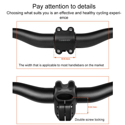 TOSEEK K01 Road Mountain Bike Carbon Fiber Handlebar Riser Faucet, Size:-12 Degree, 120mm(Gloss) - Bicycle Grips by TOSEEK | Online Shopping UK | buy2fix