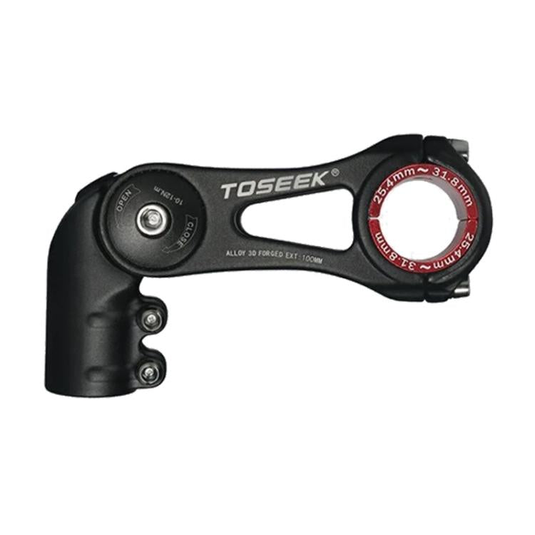 TOSEEK ST003 Aluminum Alloy Adjustable Angle Mountain Bike Stem, Specification:100mm - Bicycle Grips by TOSEEK | Online Shopping UK | buy2fix
