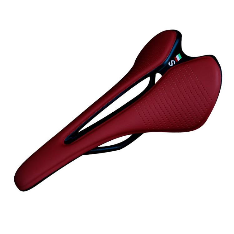 TOSEEK TS50 Road Mountain Bike Racing Saddle(Red) - Bicycle Saddle by TOSEEK | Online Shopping UK | buy2fix