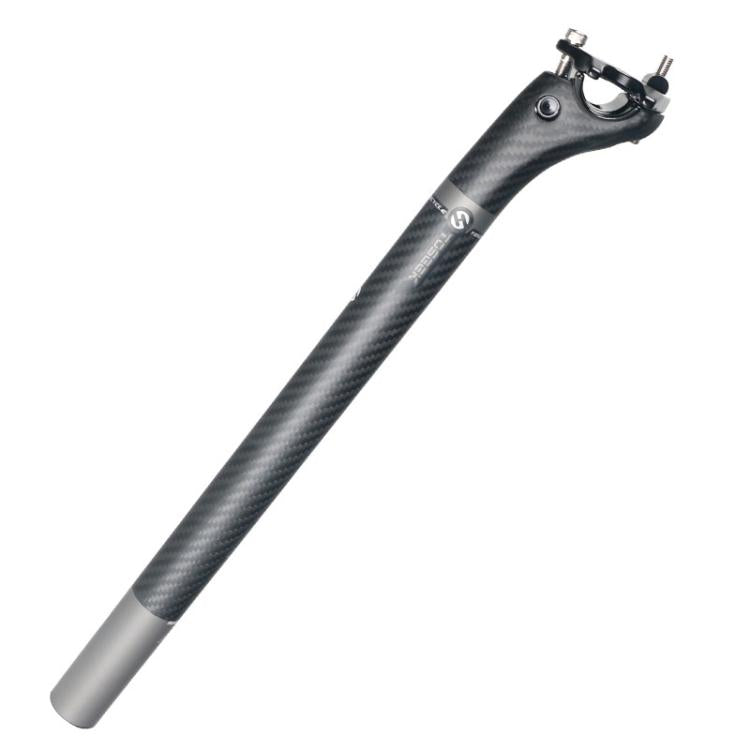 TOSEEK Road Mountain Bike Carbon Fiber Sitting Tube, Specification:27.2x400mm(Grey) - Bicycle Saddle by TOSEEK | Online Shopping UK | buy2fix
