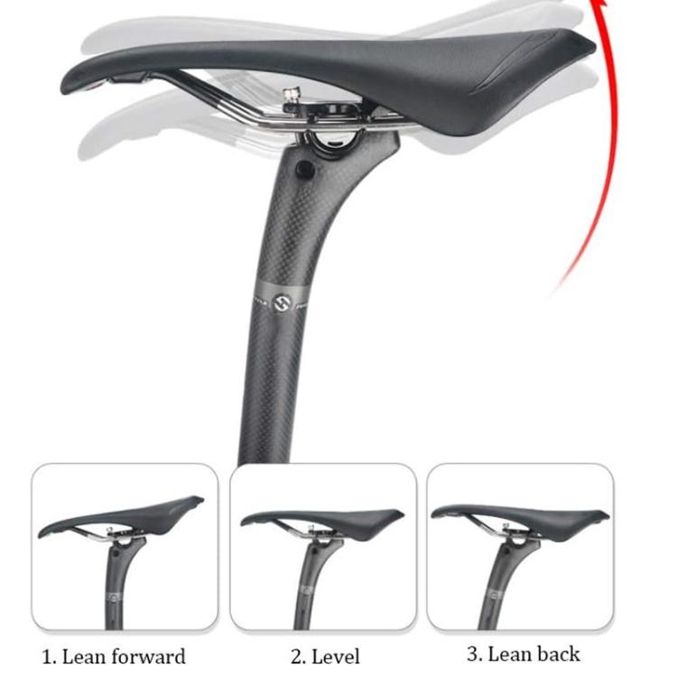 TOSEEK Road Mountain Bike Carbon Fiber Sitting Tube, Specification:30.8x400mm(Grey) - Bicycle Saddle by TOSEEK | Online Shopping UK | buy2fix