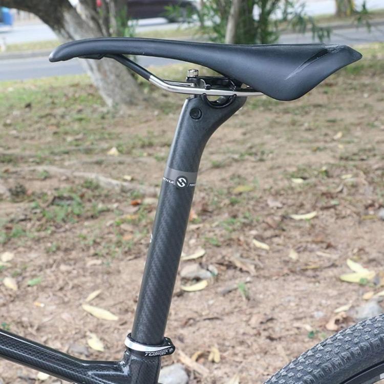 TOSEEK Road Mountain Bike Carbon Fiber Sitting Tube, Specification:30.8x350mm(Black) - Bicycle Saddle by TOSEEK | Online Shopping UK | buy2fix