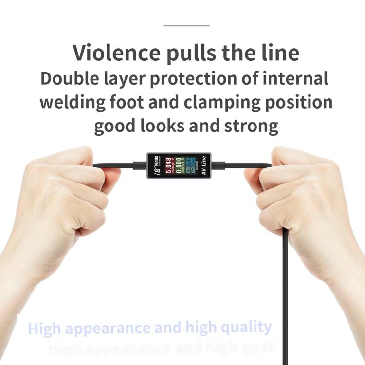 18 Kinds AV-Line Pro 1.2m Intelligent Detection Charging Data Cable, Interface:Type-C to Type-C - Test Tools by buy2fix | Online Shopping UK | buy2fix