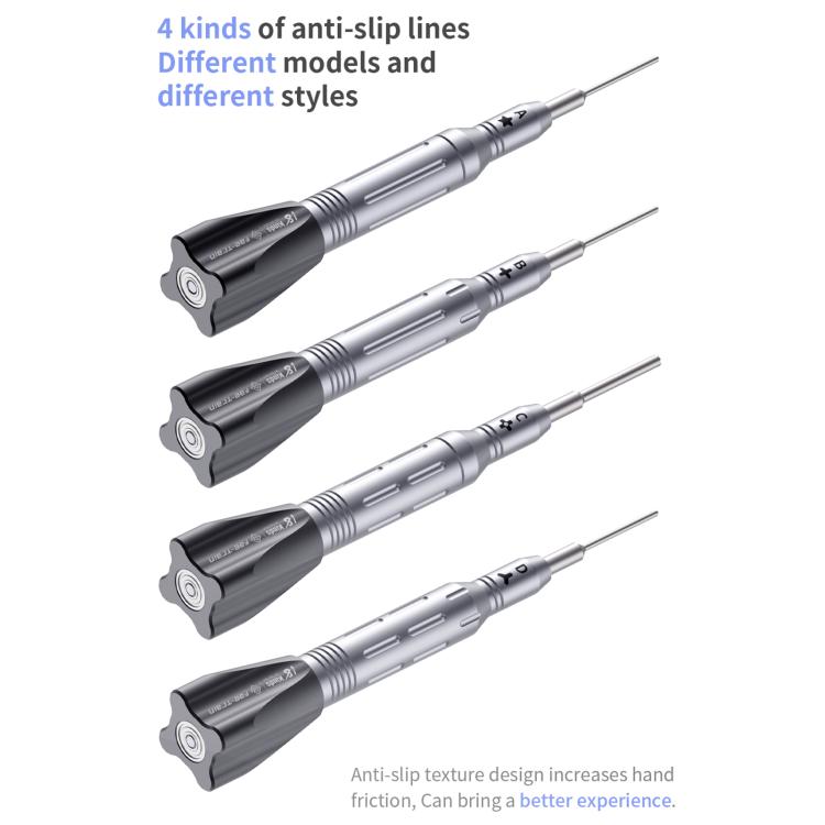 18 Kinds Aerospace 3D Anti-Slip Magnetic Screwdriver, Model:D Tri-Wing - Screwdriver by buy2fix | Online Shopping UK | buy2fix