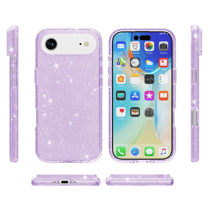 For iPhone Air Shockproof Terminator Glitter Powder Phone Case(Purple) - iPhone Air Cases by buy2fix | Online Shopping UK | buy2fix
