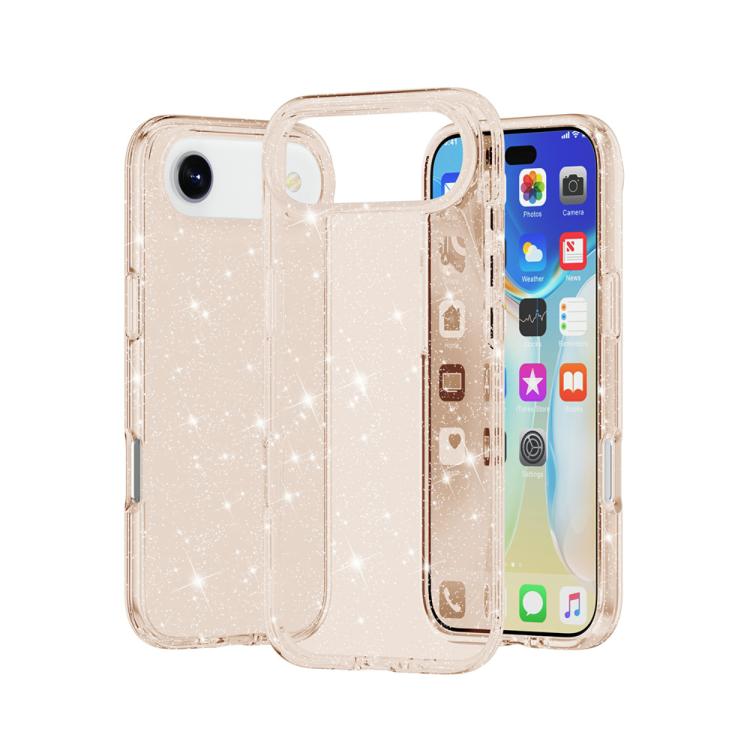 For iPhone Air Shockproof Terminator Glitter Powder Phone Case(Gold) - iPhone Air Cases by buy2fix | Online Shopping UK | buy2fix